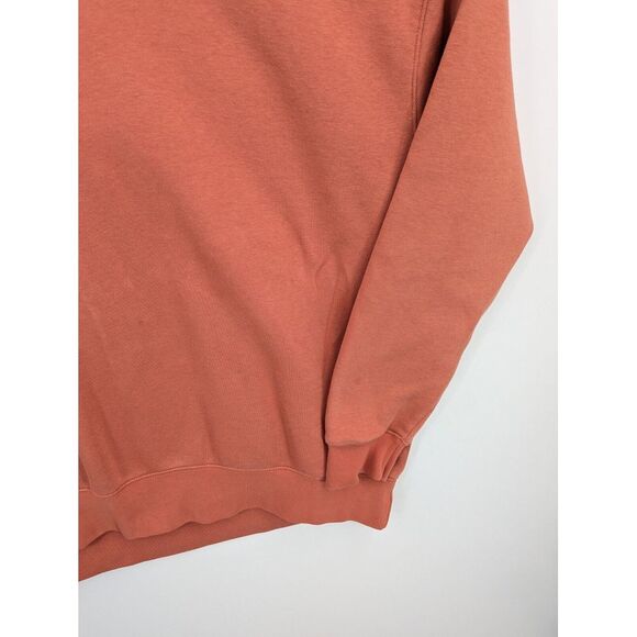 Nike Women's Modern Center Middle Swoosh Embroidered Logo Orange Hoodie Medium - Picture 2 of 5